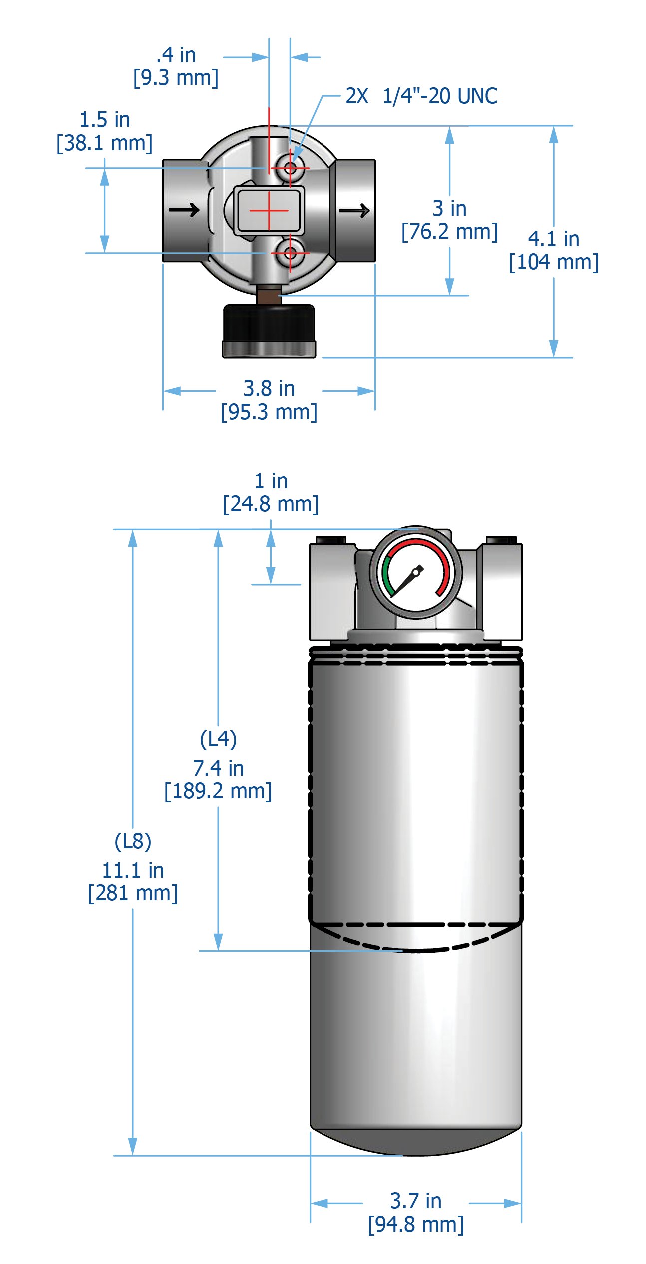 S7576 Low Pressure SpinOn Filter Assemblies Specifications